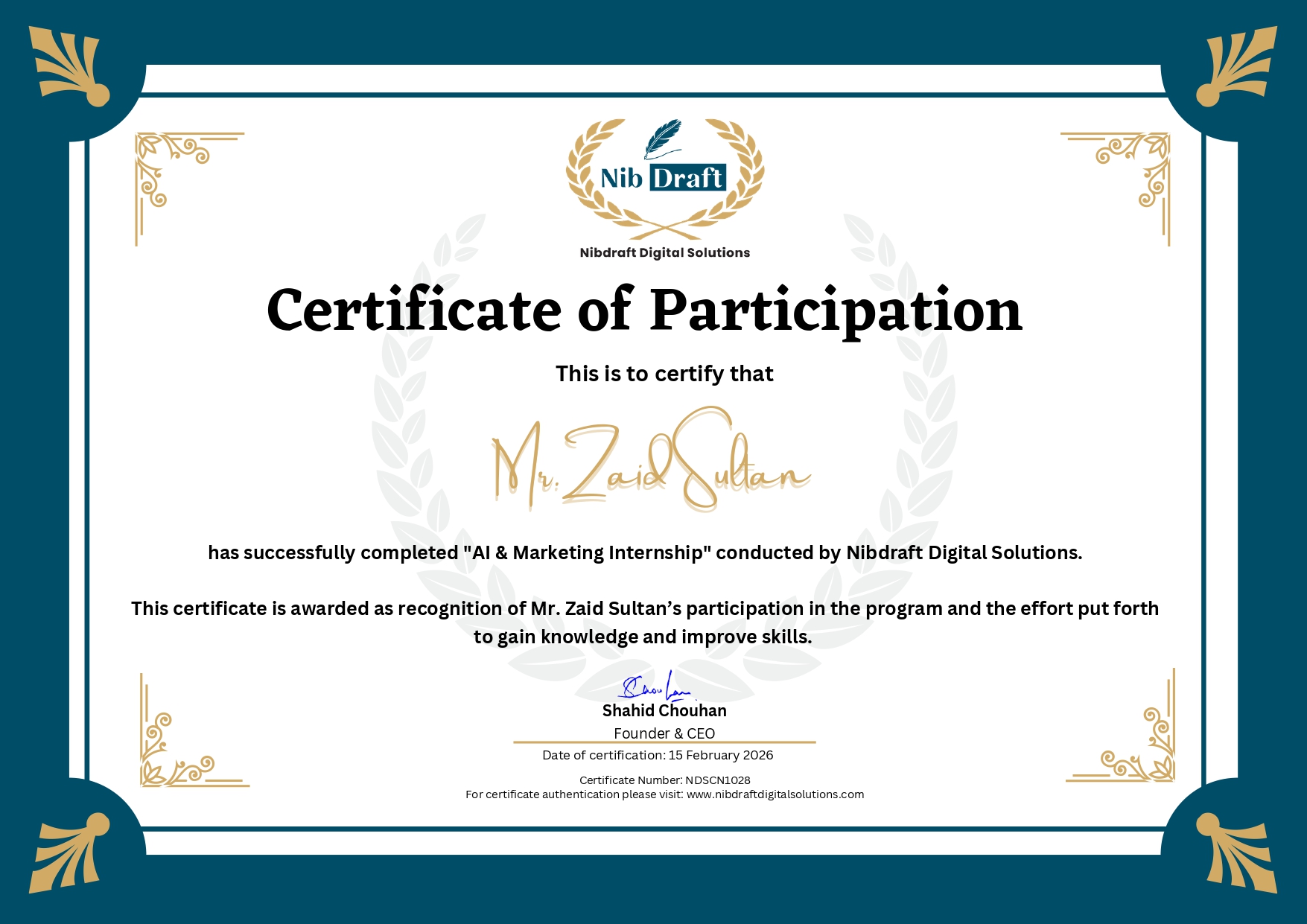 NDSCN1028: Mr. Zaid Sultan